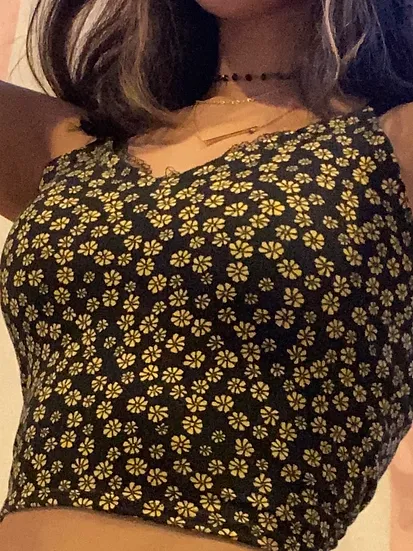 Floral Laced Tank Top
